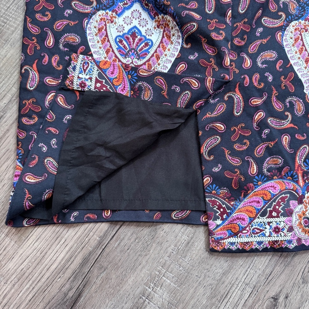 J. Crew The Pencil Skirt Paisley Pattern - Size 0 - Picture 5 of 9